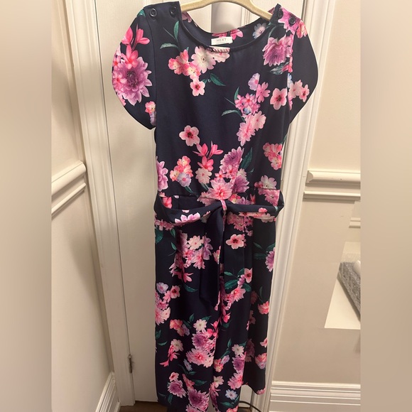 Next Direct Other - NEXT DIRECT • Kids Floral Jumpsuit - Pink and Navy